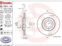 Disc frana SKODA FABIA BREMBO 09701114