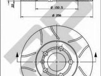 Disc frana SKODA FABIA Combi 6Y5 METZGER X24690