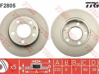 Disc frana SKODA FABIA Combi 6Y5 TRW DF2805