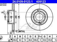 Disc frana SKODA FABIA Praktik (2001 - 2007) ATE 24.0109-0123.1