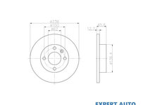 Disc frana Skoda FAVORIT (781) 1989-1994 #2 002415019