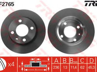 Disc frana SKODA FAVORIT (781) (1989 - 1994) QWP WBD197