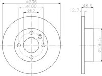 Disc frana SKODA FAVORIT (781), SKODA FORMAN combi (785), SKODA FAVORIT pick-up (787) - TEXTAR 92090400