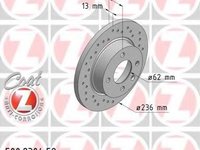 Disc frana SKODA FELICIA (6U1), SKODA FELICIA combi (6U5), SKODA FELICIA pick-up (797) - ZIMMERMANN 500.2304.52