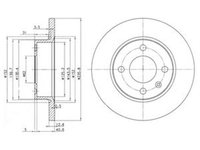 Disc frana SKODA FELICIA II 6U1 DELPHI BG2910