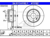 Disc frana Skoda FELICIA pick-up (797) 1995-2002 #2 002415019