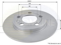 Disc frana SKODA OCTAVIA 1 (1U2) (1996 - 2010) COMLINE ADC1443