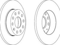 Disc frana SKODA OCTAVIA 1 (1U2) (1996 - 2010) FERODO DDF1276