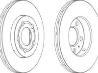 Disc frana SKODA OCTAVIA 1U2 FERODO DDF927C-1