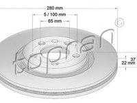 Disc frana SKODA OCTAVIA 1U2 TOPRAN 107681