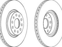 Disc frana SKODA OCTAVIA 1Z3 FERODO DDF1305