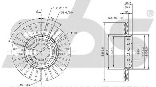 Disc frana SKODA RAPID NH3 SBS 1815204758