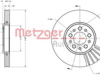 Disc frana SKODA ROOMSTER Praktik 5J METZGER 6110049