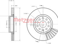 Disc frana SKODA SUPERB (3U4) (2001 - 2008) METZGER 6110072