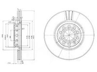 Disc frana SKODA SUPERB 3U4 DELPHI BG3657