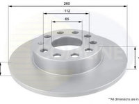 Disc frana SKODA SUPERB combi (3T5) (2009 - 2015) COMLINE ADC1448