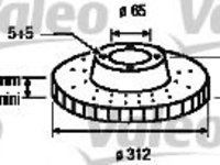 Disc frana SKODA YETI (5L) (2009 - 2016) MTR 12108505