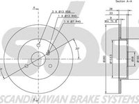 Disc frana SMART CABRIO 450 SBS 1815203348