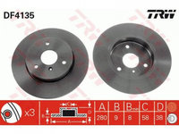 Disc frana Smart CITY-COUPE (450) 1998-2004 #2 0004341V001000000