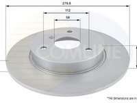 Disc frana SMART CITY-COUPE 450 COMLINE ADC1607