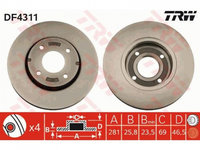 Disc frana Smart FORFOUR (454) 2004-2006 #2 1421551