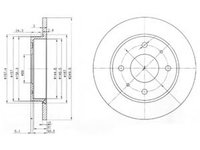 Disc frana SMART FORFOUR (454) (2004 - 2006) DELPHI BG3971