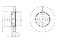 Disc frana SMART FORFOUR 454 DELPHI BG4127