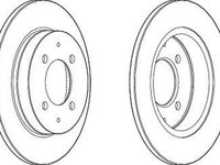 Disc frana SMART FORFOUR 454 FERODO DDF1622