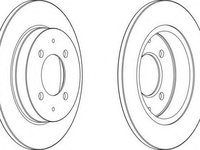 Disc frana SMART FORFOUR (454), MITSUBISHI MIRAGE VI (Z3_A, Z2_A), MITSUBISHI COLT Cabriolet (RG) - FERODO DDF1622