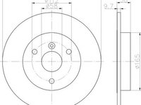 Disc frana SMART FORTWO Cabrio (451) (2007 - 2016) TEXTAR 92155503 piesa NOUA