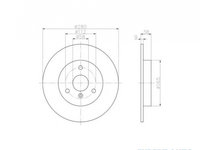 Disc frana Smart FORTWO cupe (450) 2004-2007 #2 0004341V001