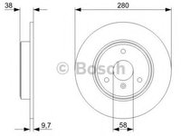 Disc frana SMART FORTWO Cupe (451) (2007 - 2016) BOSCH 0 986 479 305 piesa NOUA