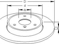 Disc frana SMART FORTWO cupe (451), SMART FORTWO Cabrio (451) - TOPRAN 407 933