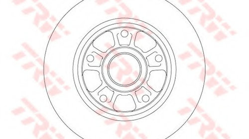 DISC FRANA SPATE DF6182 TRW pentru Renault Fl