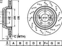 Disc frana spate Dreapta BMW 3 (E46), Z4 (E85), Z4 (E86) 3.2 07.00-08.08