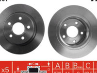 Disc frana spate Dreapta/Stanga FORD TOURNEO CONNECT, TRANSIT CONNECT 1.8/1.8D 06.02-12.13