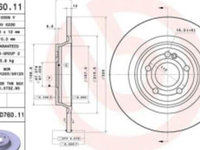 Disc frana spate Dreapta/Stanga MERCEDES A (V177), A (W177), B SPORTS TOURER (W247), CLA (C118) 1.3/1.5D/2.0 d 03.18-