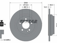 DISC FRANA Spate Dreapta/Stanga MERCEDES-BENZ V-CLASS (W447) TEXTAR 92272703 2014 2015 2016 2017 2018 2019 2020