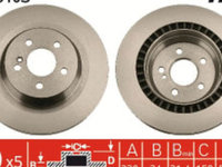 Disc frana spate Dreapta/Stanga MERCEDES S (C216), S (W221), SL (R230) 2.2D-5.5 10.05-12.13