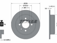 DISC FRANA Spate Dreapta/Stanga ROVER 25 I Hatchback (RF) TEXTAR 92077903 1999 2000 2001 2002 2003 2004 2005