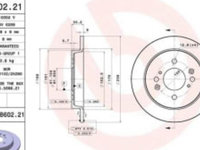 Disc frana spate HONDA JAZZ IV 1.3 09.15-