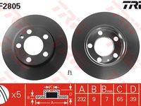 Disc frana spate VW BORA 1J2 1.9 TDI ALH