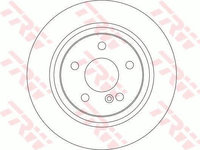 Disc frana spate VW Jetta 2005-2010, TRW DF4271