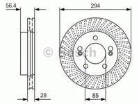 Disc frana SSANGYONG ACTYON I BOSCH 0986479D32