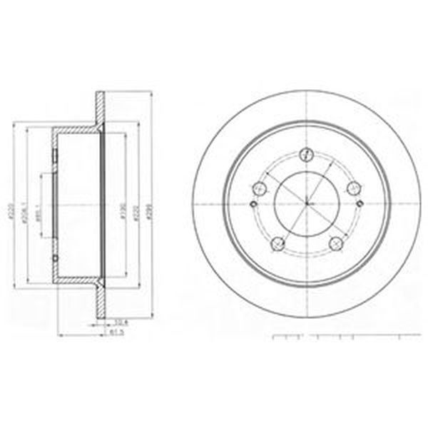 Disc frana SSANGYONG ACTYON I DELPHI BG4220