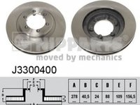 Disc frana SSANGYONG MUSSO SPORTS NIPPARTS J3300400