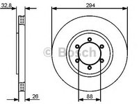 Disc frana SSANGYONG REXTON (GAB_) - BOSCH 0 986 479 416