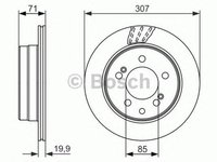 Disc frana SSANGYONG REXTON GAB BOSCH 0986479665