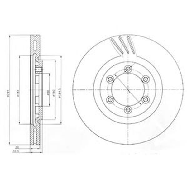 Disc frana SSANGYONG REXTON GAB DELPHI BG4112