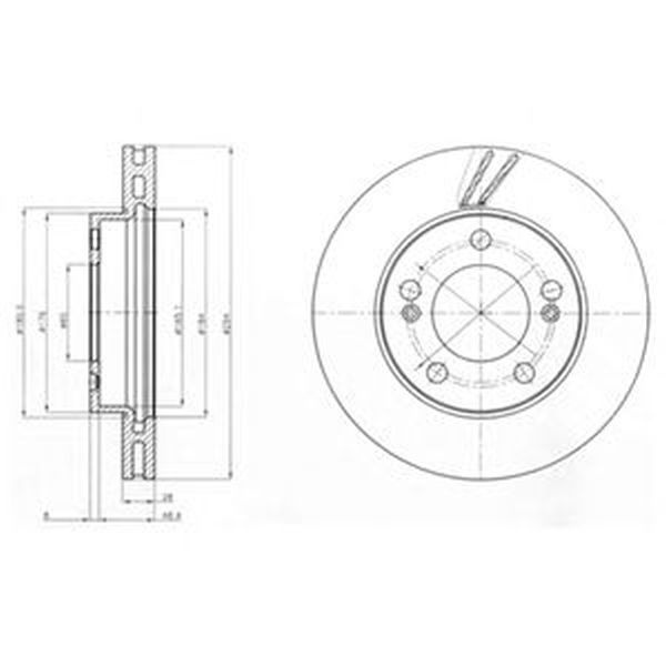 Disc frana SSANGYONG REXTON GAB DELPHI BG4206
